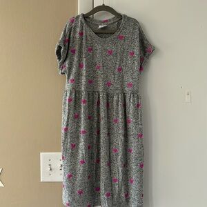 Girls pink heart‎ dress